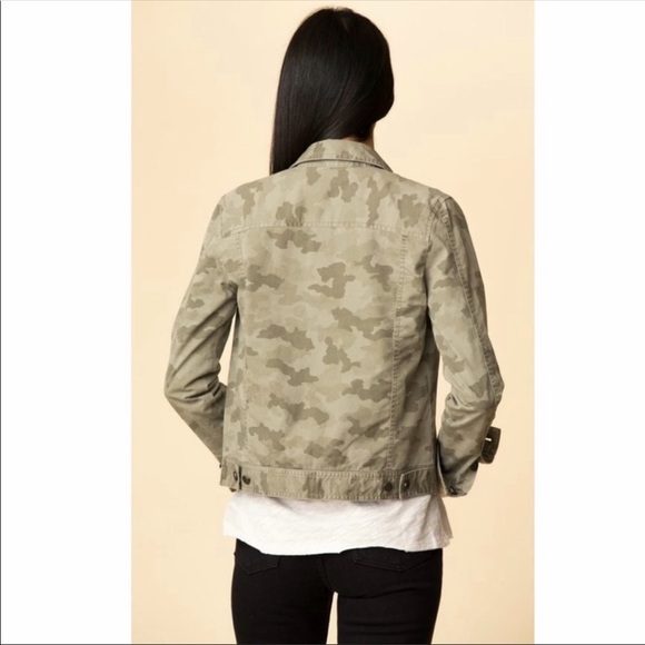 ATM Sage Green Camouflage Medium Denim Jacket - Picture 8 of 12